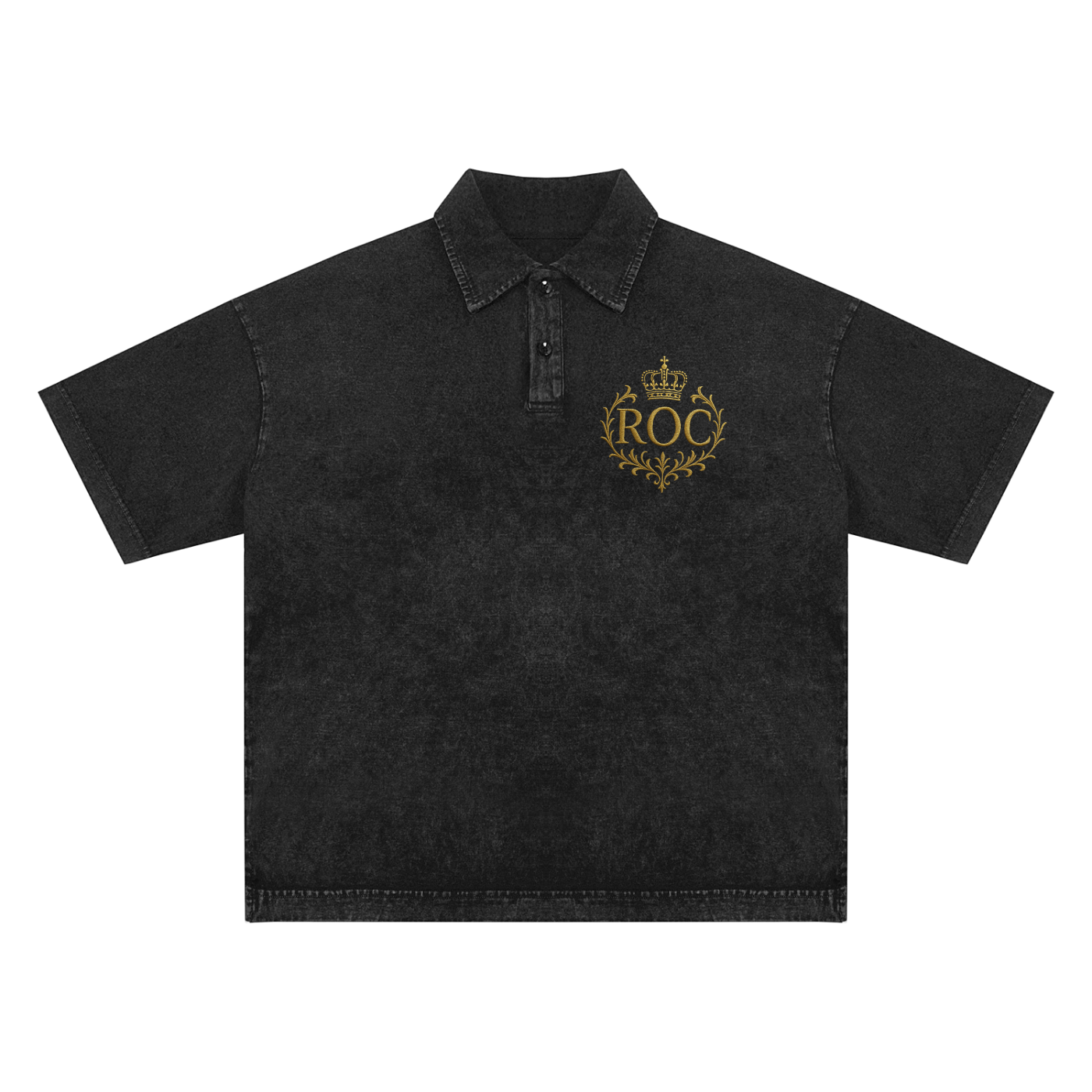 Heavyweight Snow-Washed Polo T-Shirt