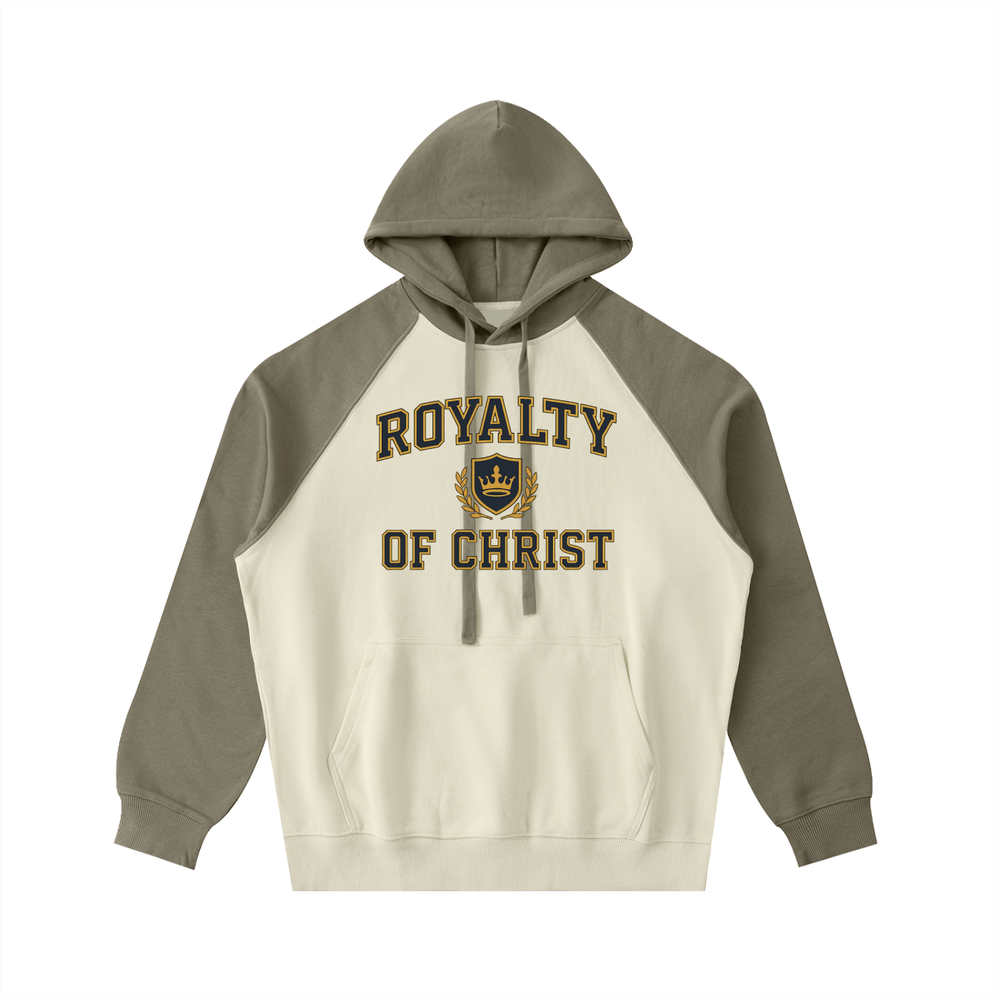 Color-Block Raglan Sleeve Hoodie