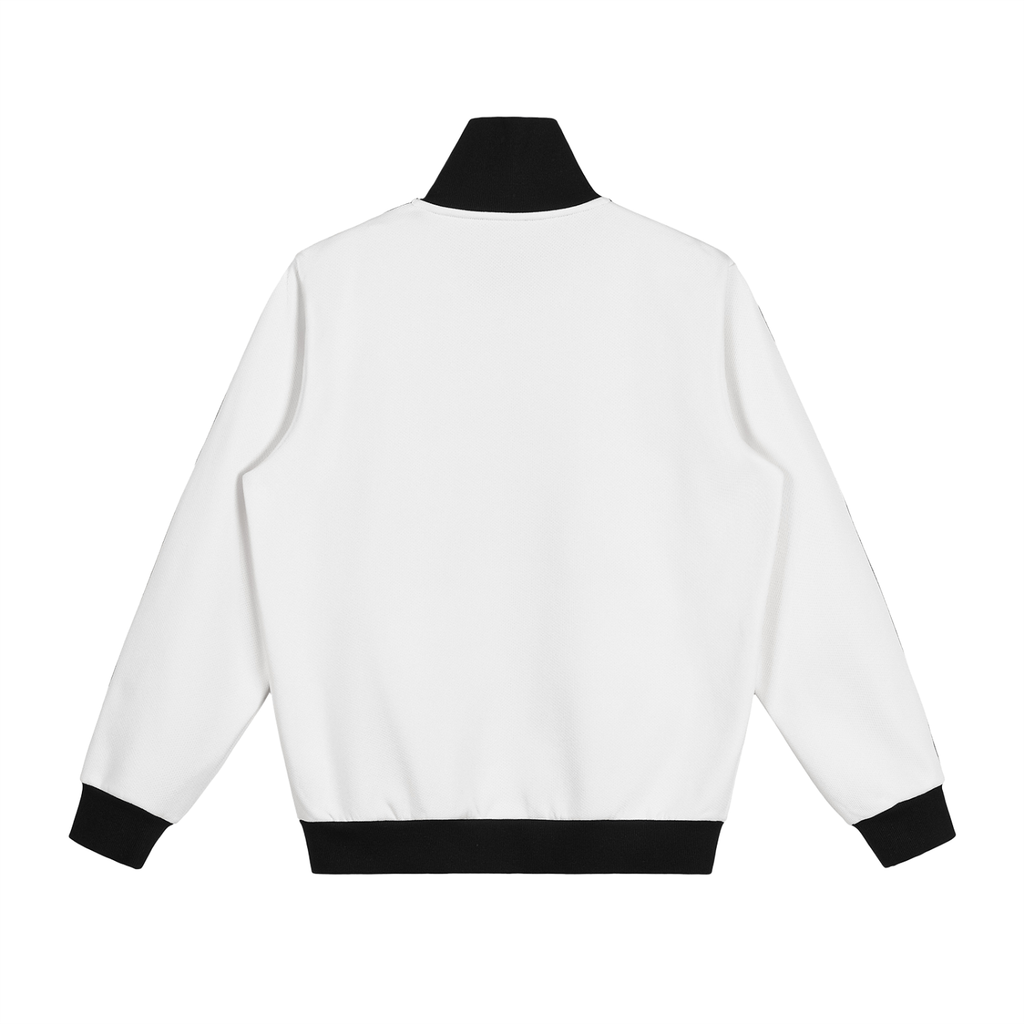 Contrast Side Stripe Fleece Track Jacket