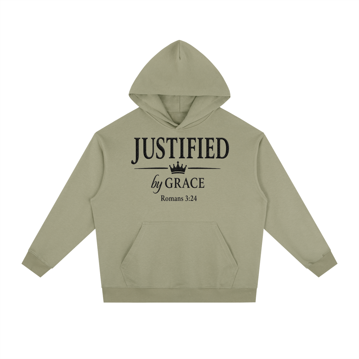 Justified By Grace Essential Heavyweight Drop-Shoulder Hoodie