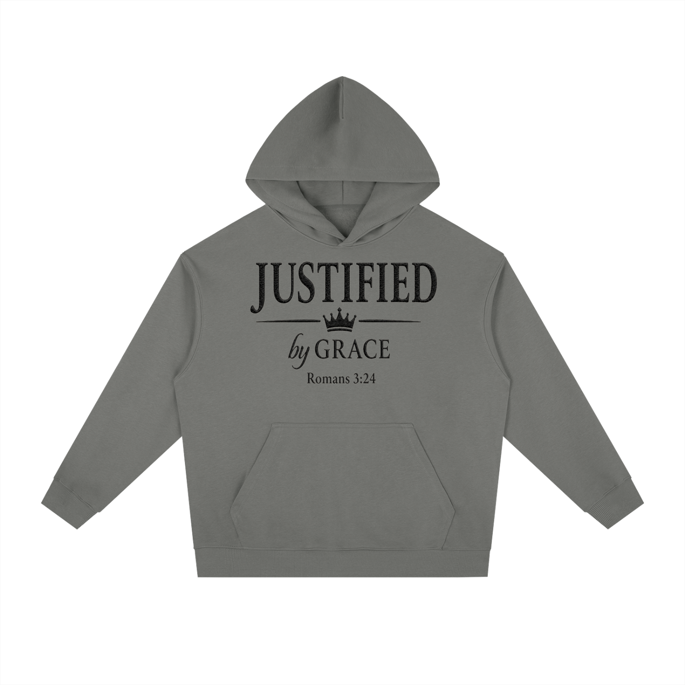 Justified By Grace Essential Heavyweight Drop-Shoulder Hoodie