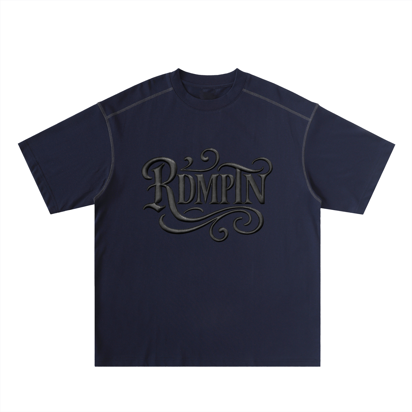 RDMPTN Oversized Contrast-Stitched Cotton Tee