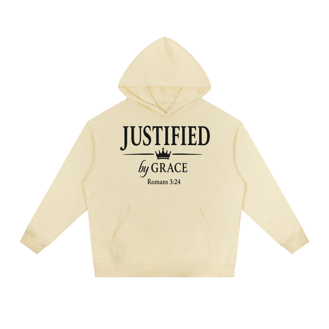 Justified By Grace Essential Heavyweight Drop-Shoulder Hoodie