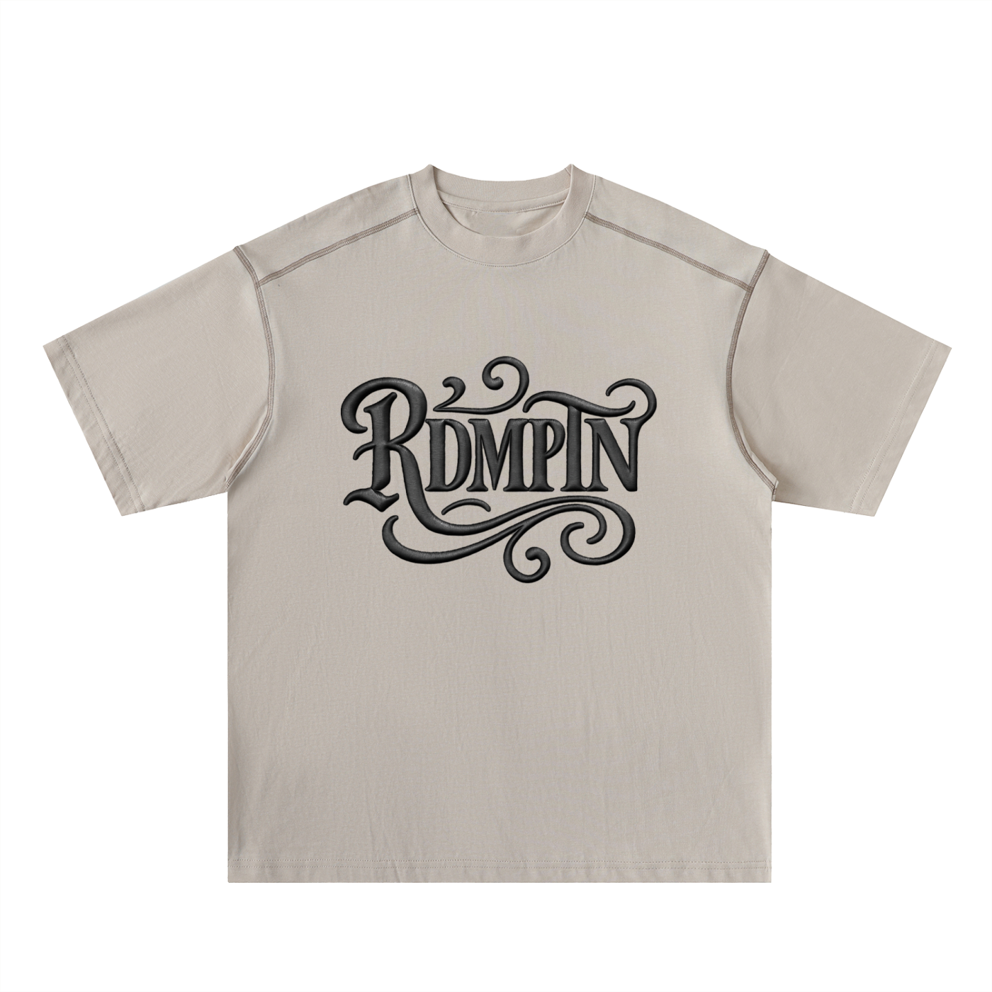 RDMPTN Oversized Contrast-Stitched Cotton Tee