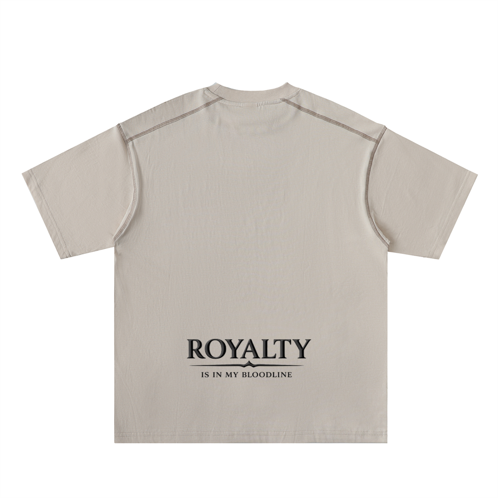 Called By Grace Oversized Contrast-Stitched Cotton Tee