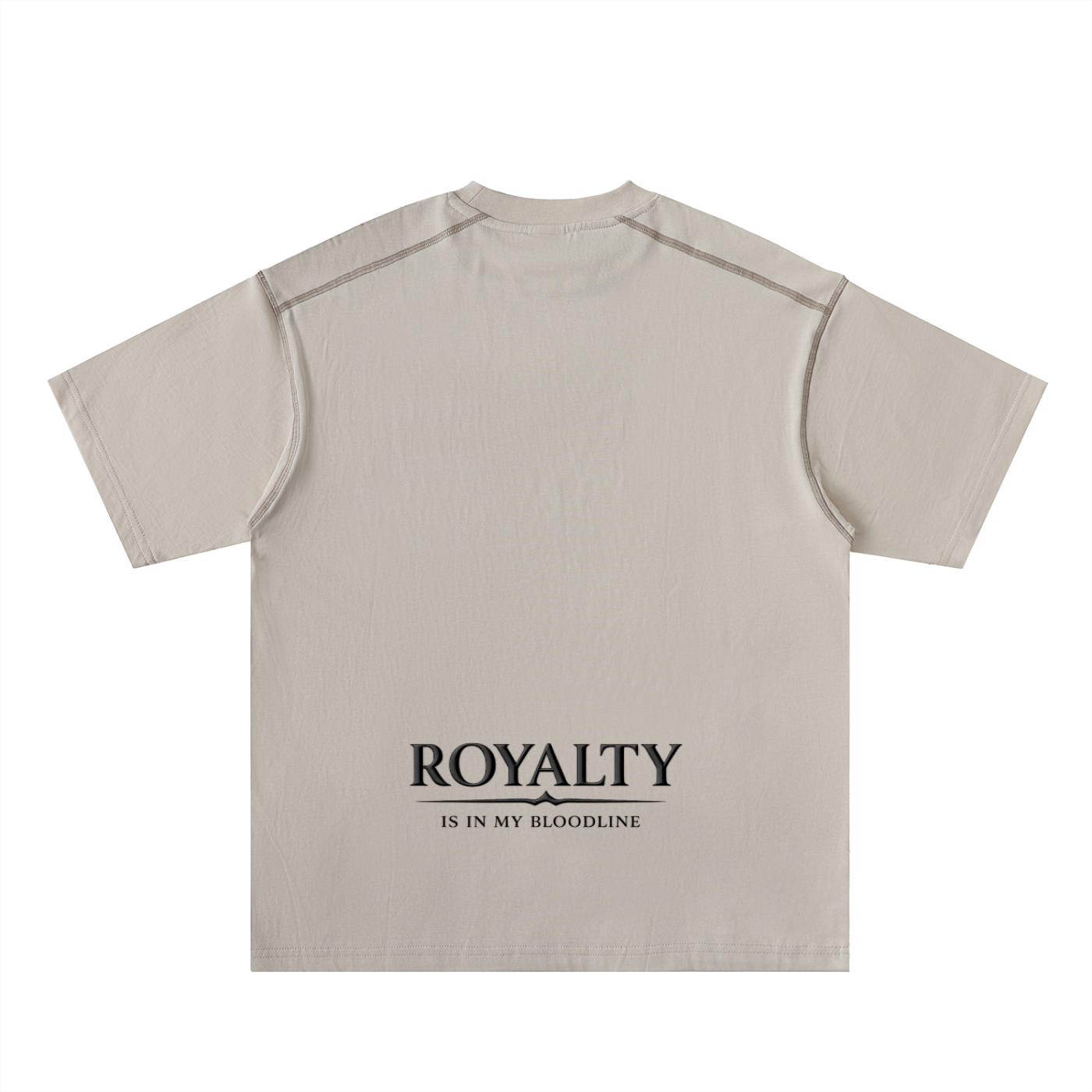 Called By Grace Oversized Contrast-Stitched Cotton Tee