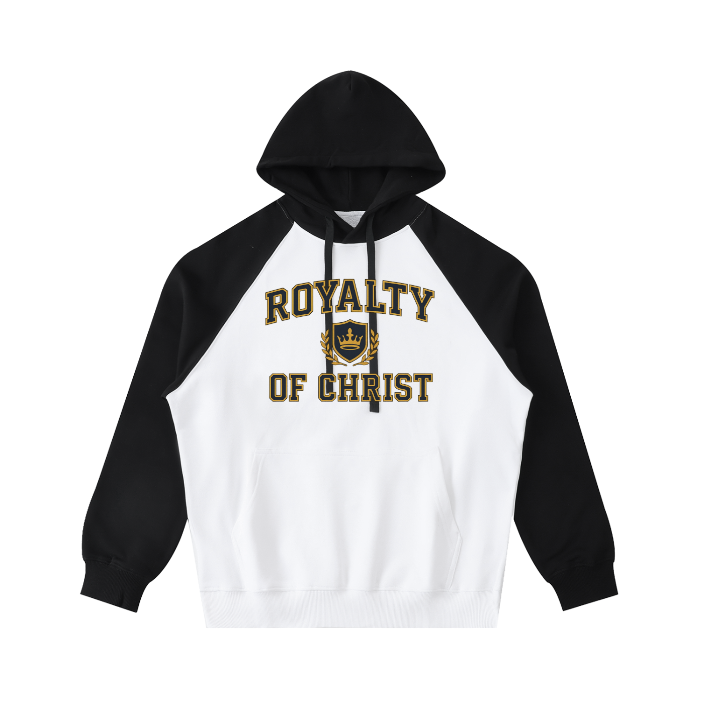 Color-Block Raglan Sleeve Hoodie