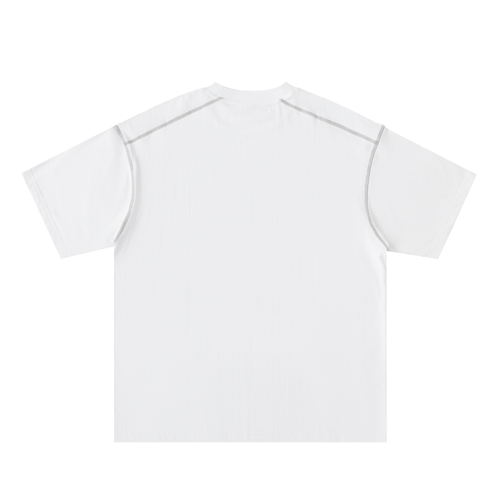 RDMPTN Oversized Contrast-Stitched Cotton Tee