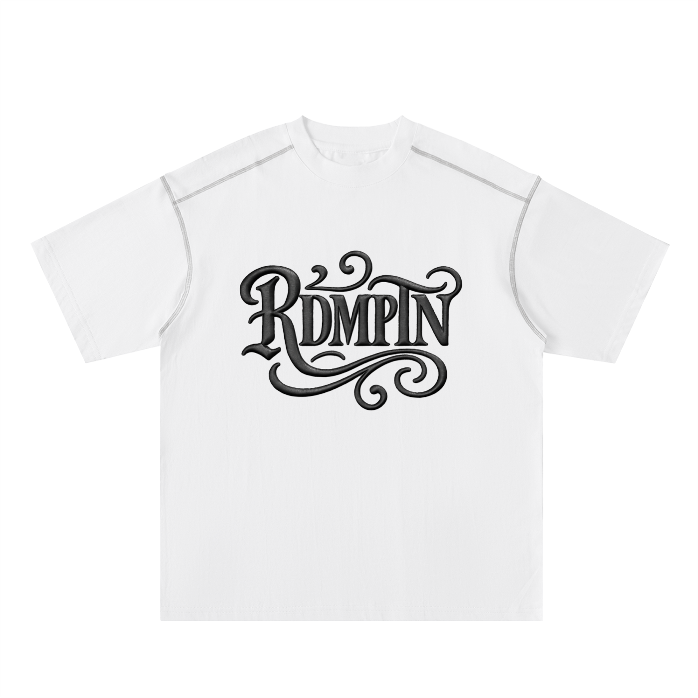 RDMPTN Oversized Contrast-Stitched Cotton Tee