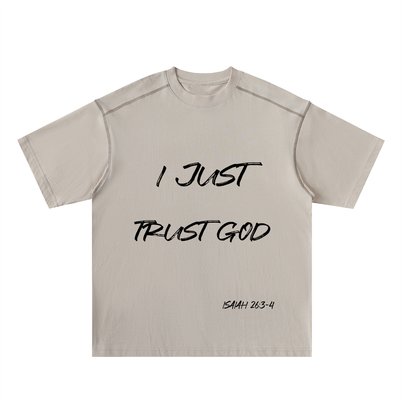 I Just Trust God Stitched Cotton Tee