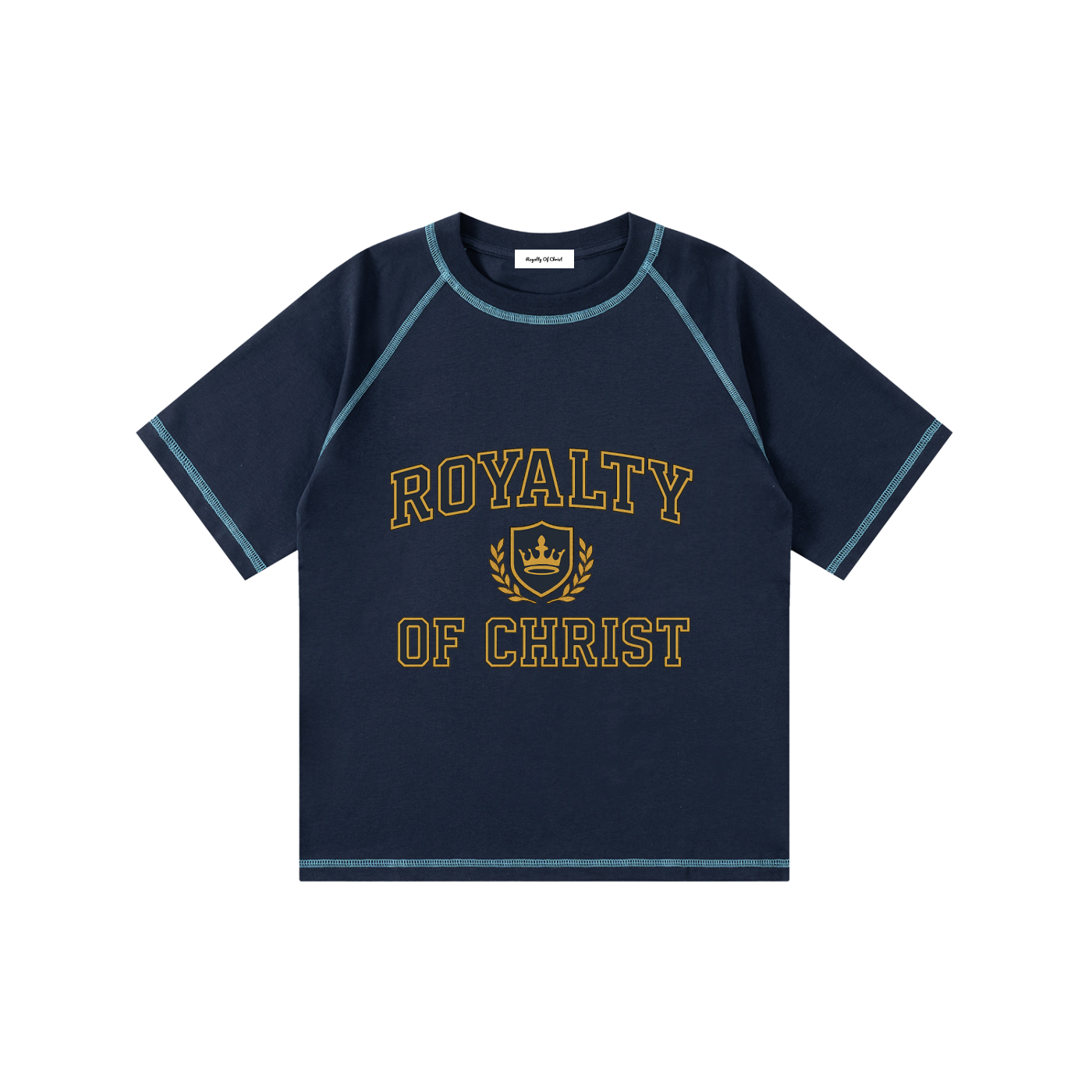 Royalty Of Christ Loose Contrast-Stitched Kids' T-Shirt