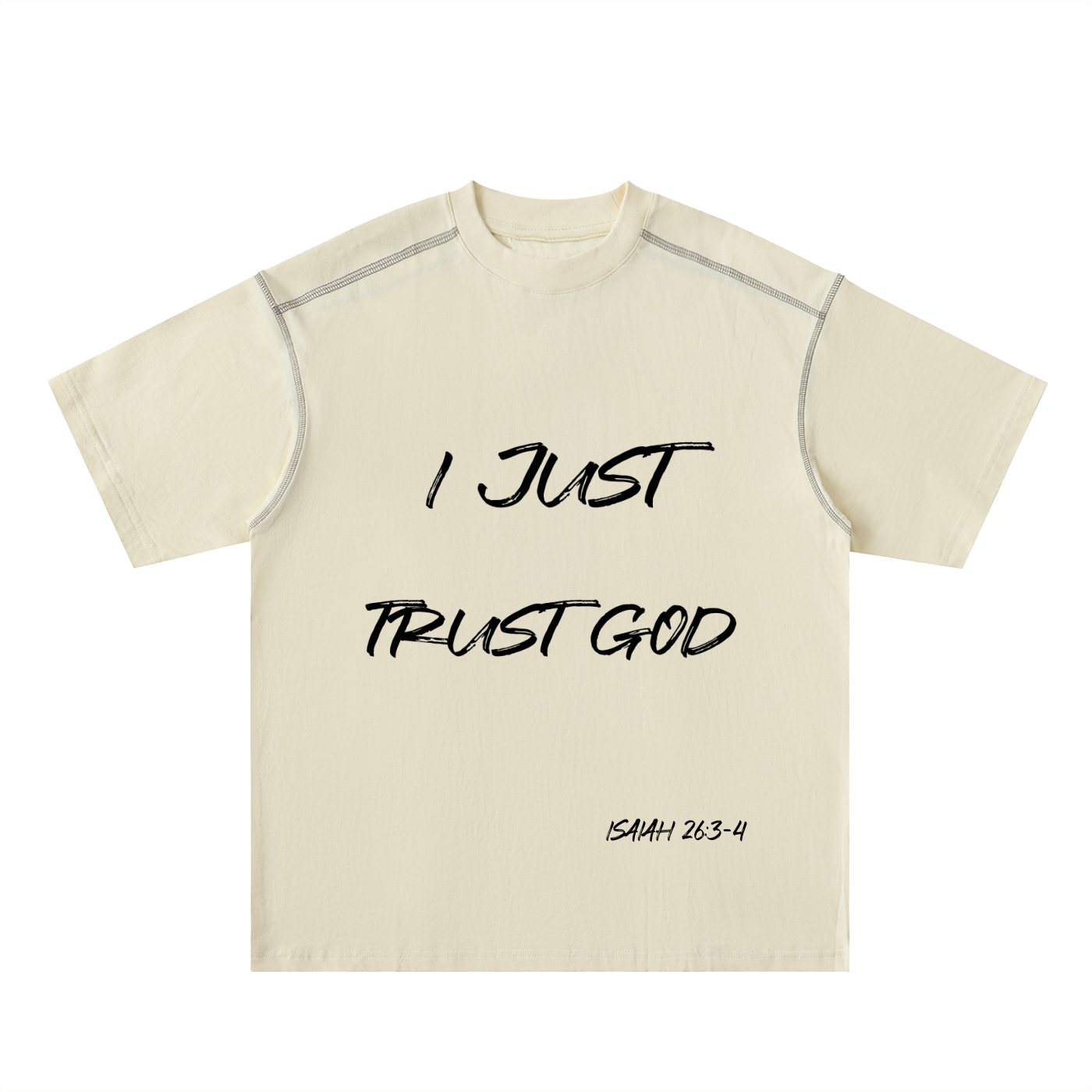I Just Trust God Stitched Cotton Tee