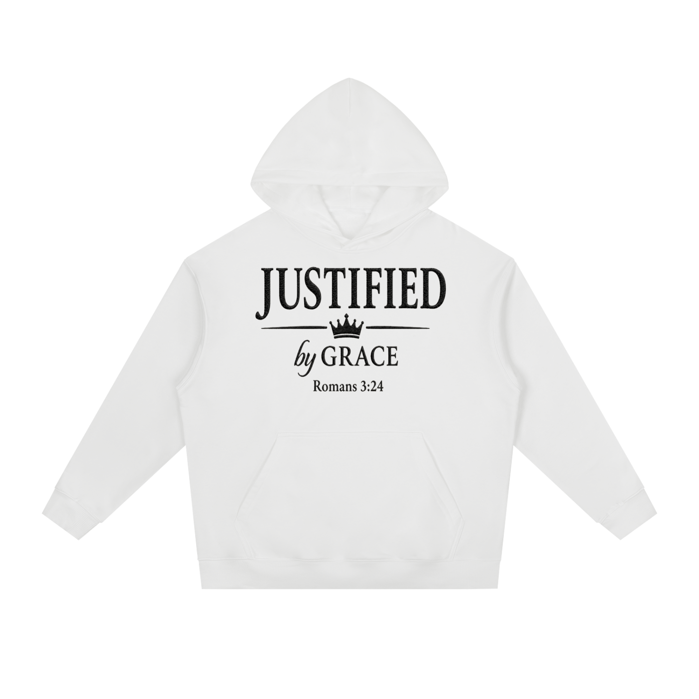 Justified By Grace Essential Heavyweight Drop-Shoulder Hoodie