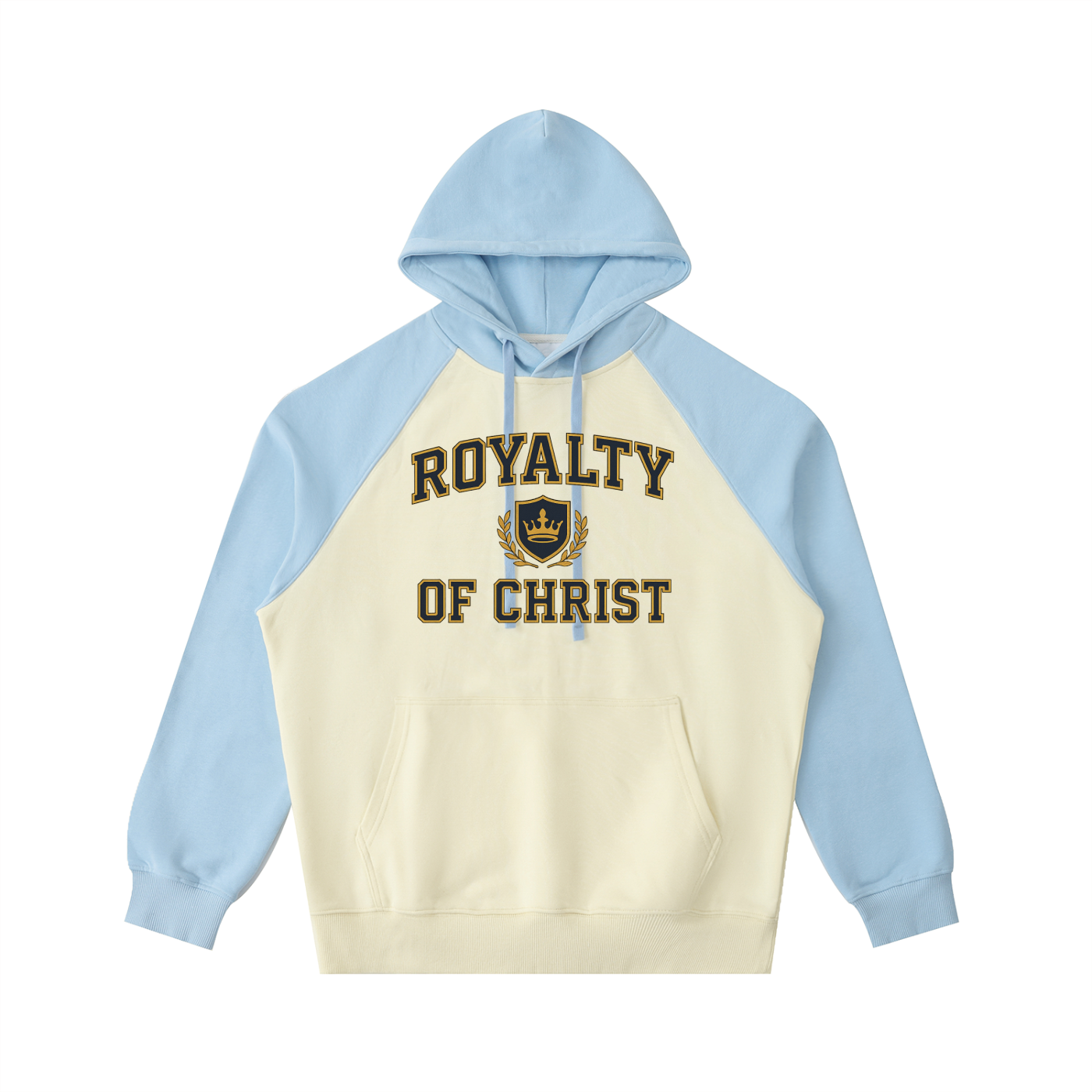 Color-Block Raglan Sleeve Hoodie