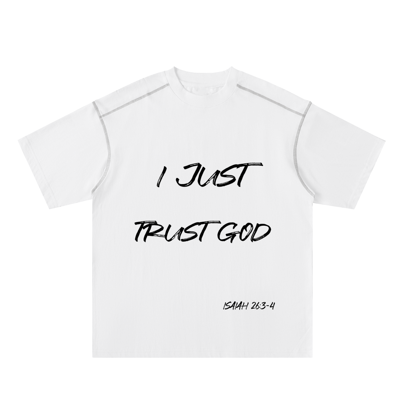 I Just Trust God Stitched Cotton Tee