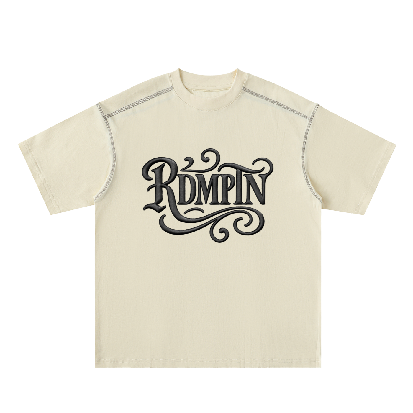 RDMPTN Oversized Contrast-Stitched Cotton Tee