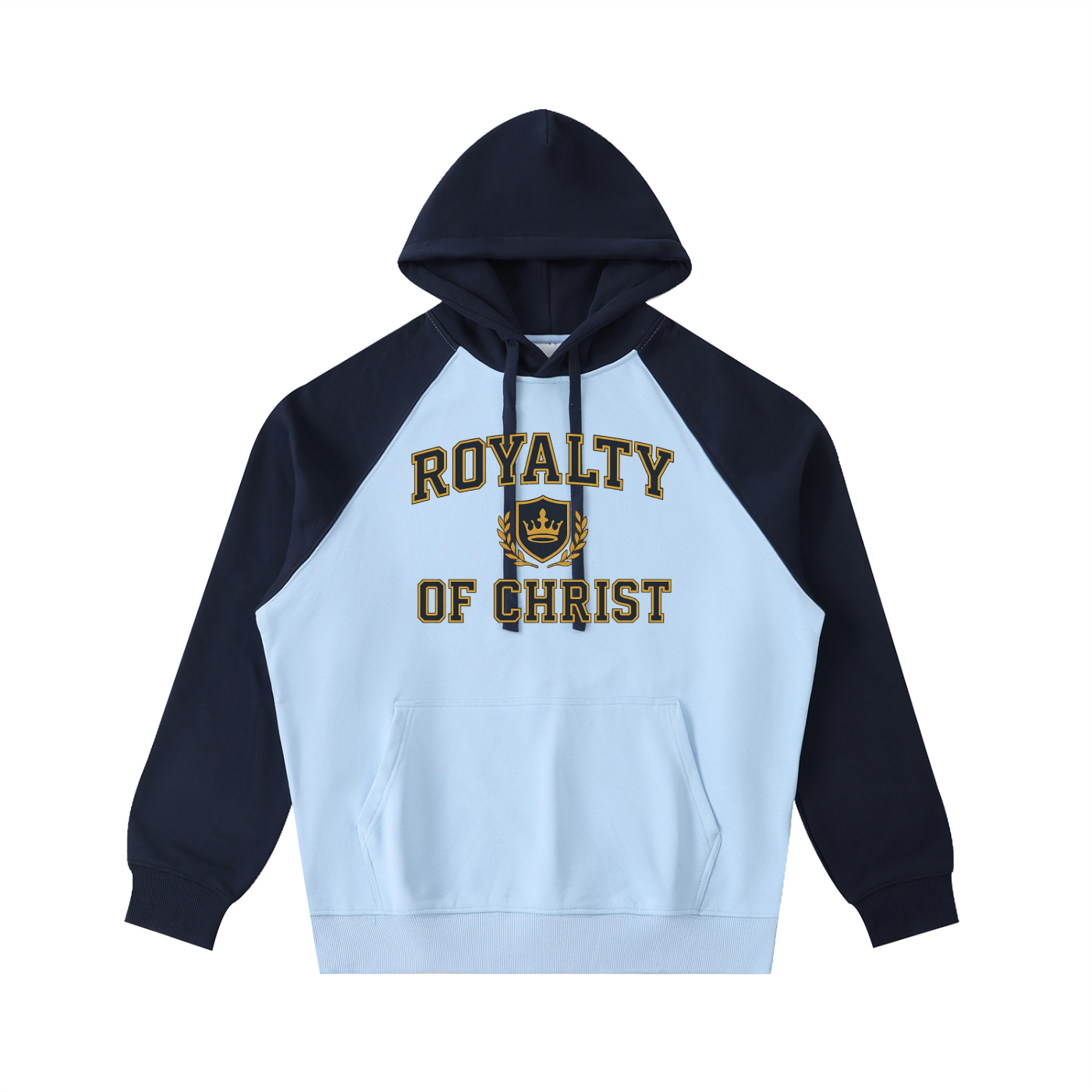 Color-Block Raglan Sleeve Hoodie