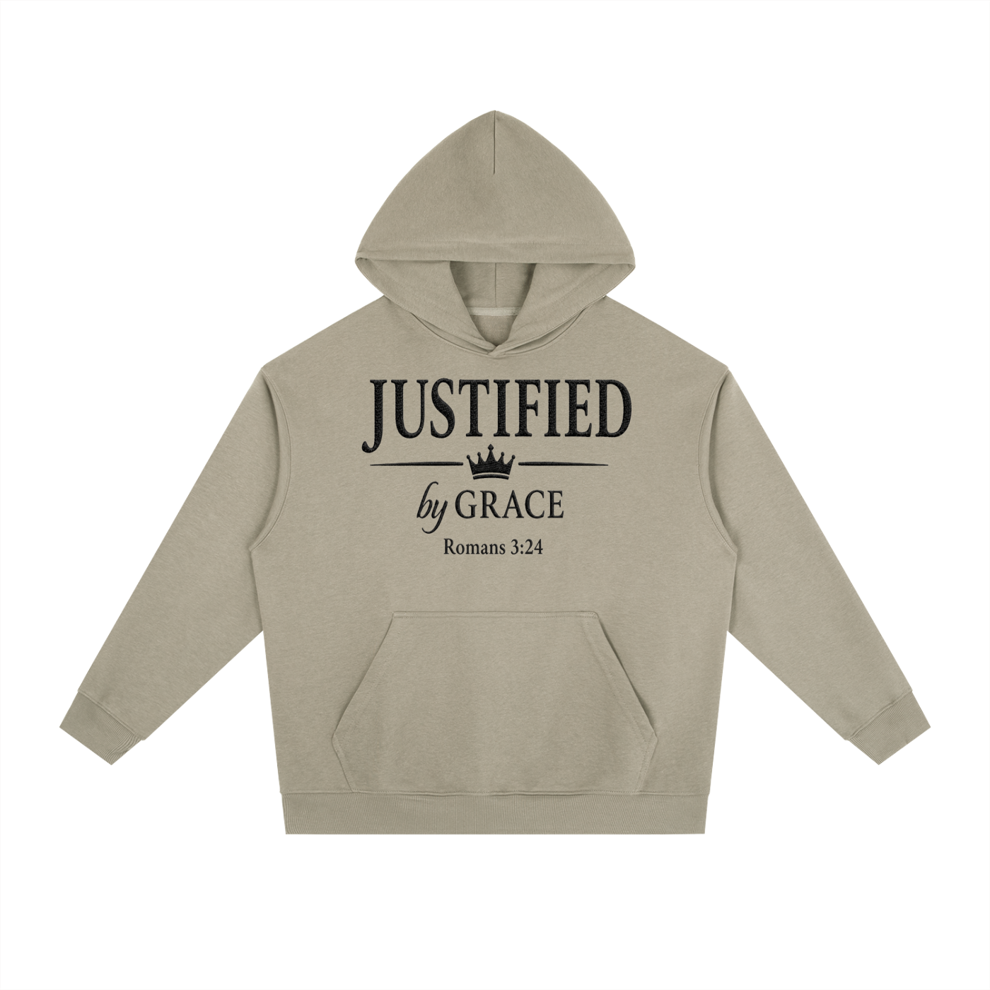 Justified By Grace Essential Heavyweight Drop-Shoulder Hoodie