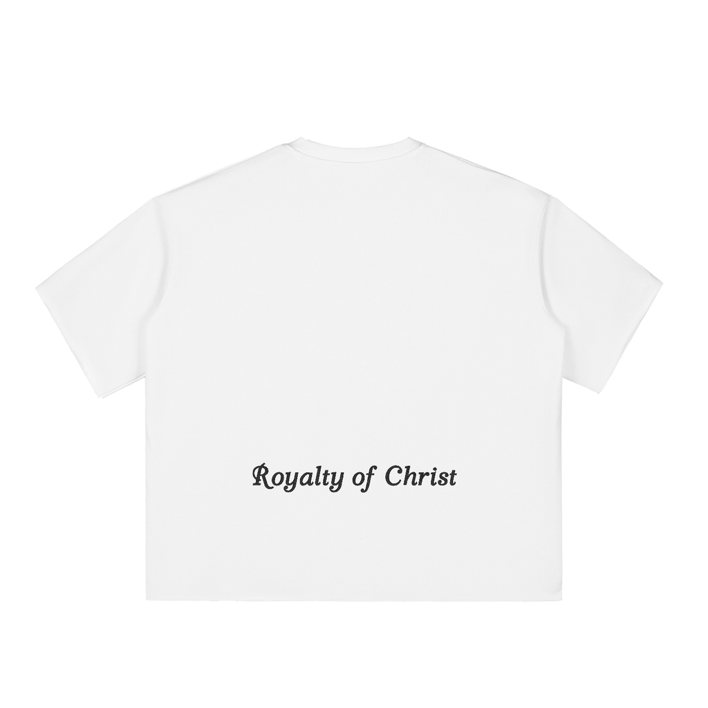 Royalty of Christ Half-Sleeve Raw-Edge T-Shirt
