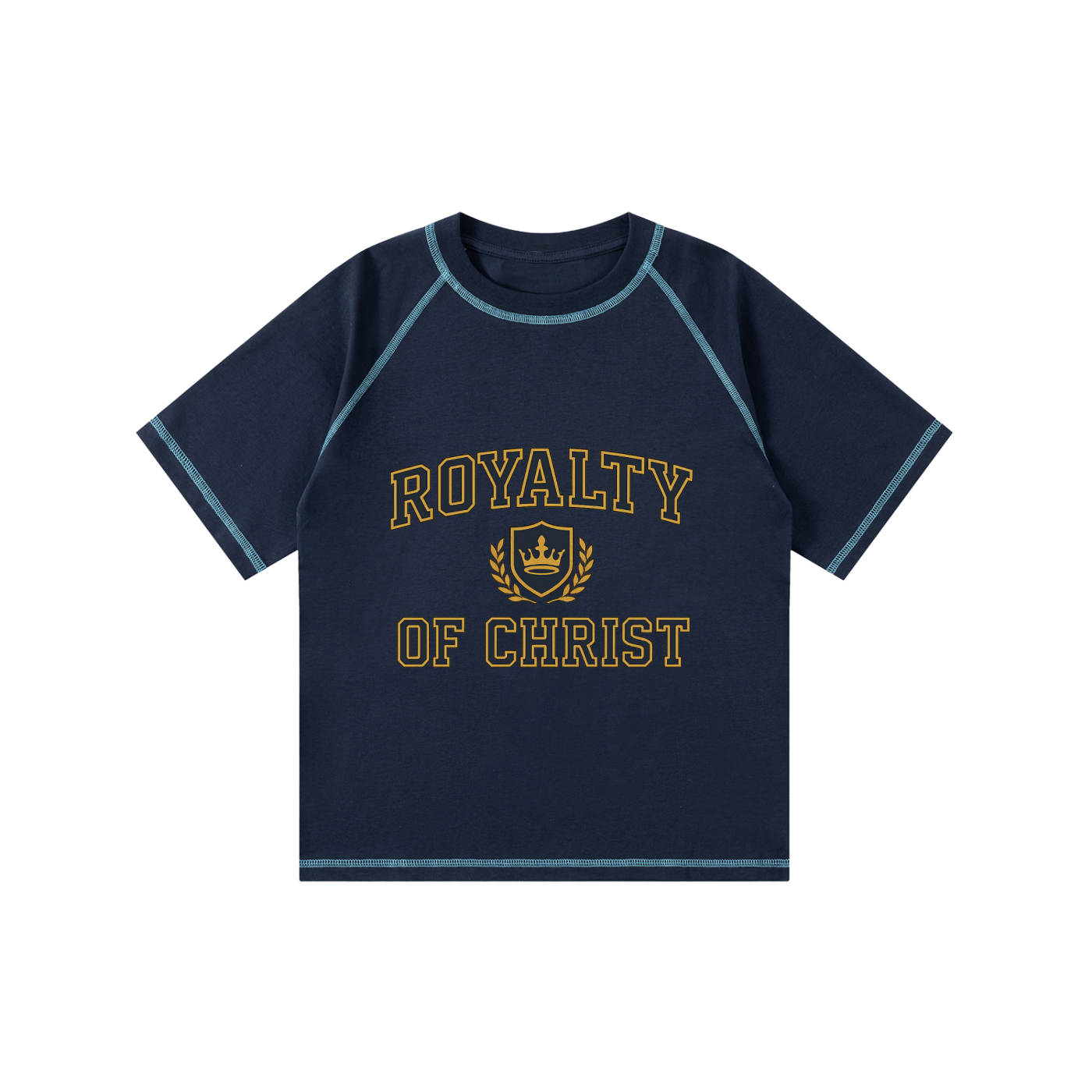 Royalty Of Christ Loose Contrast-Stitched Kids' T-Shirt
