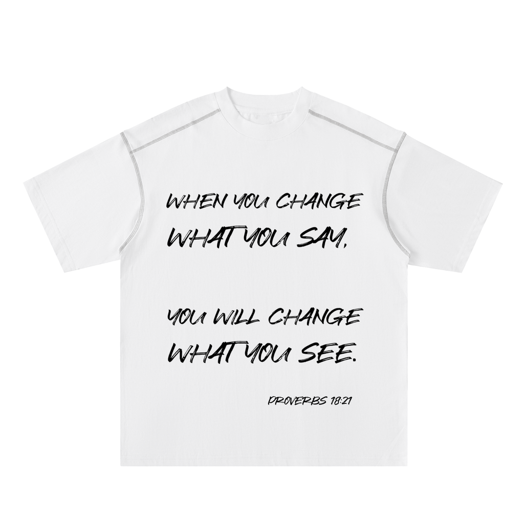 Say It, See It Cotton Tee