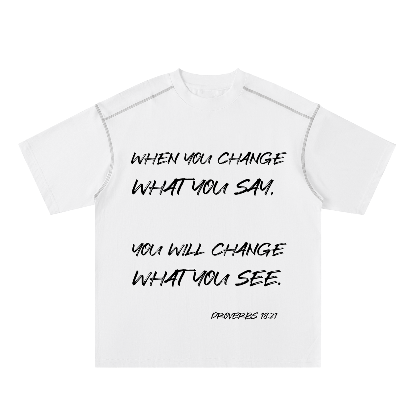 Say It, See It Cotton Tee