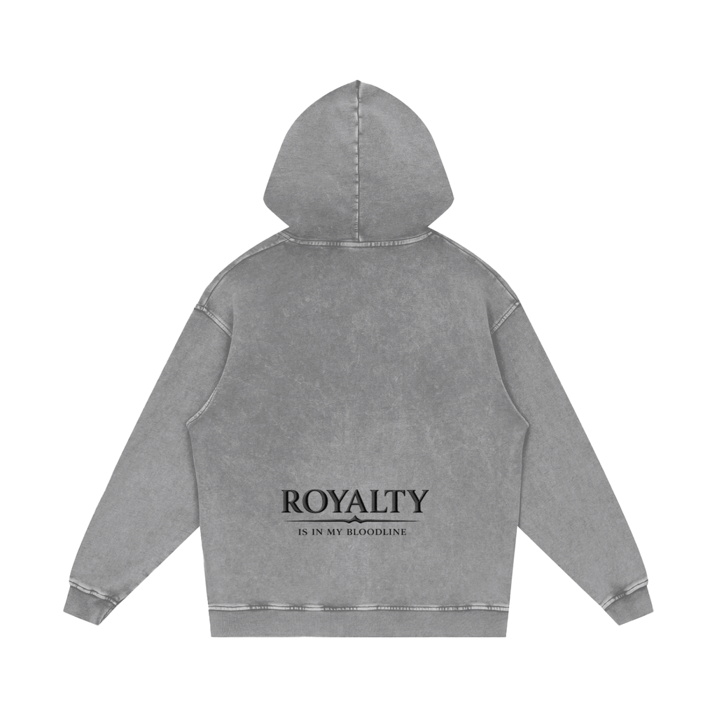 Saved By Grace Snow Washed Loose Cotton Hoodie
