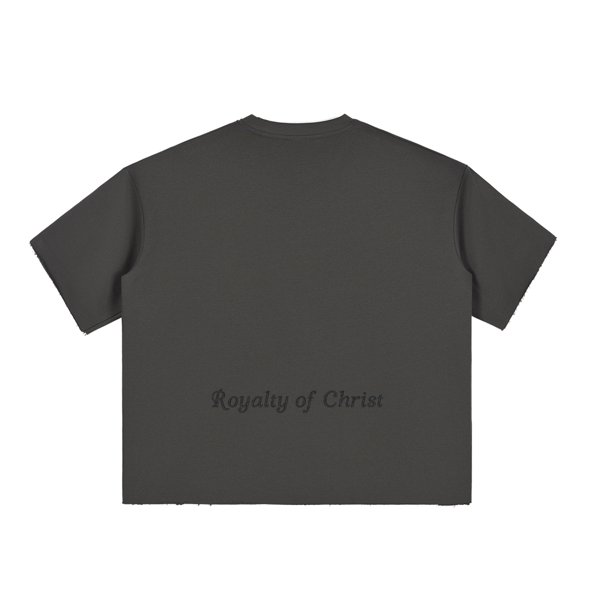 Royalty of Christ Half-Sleeve Raw-Edge T-Shirt