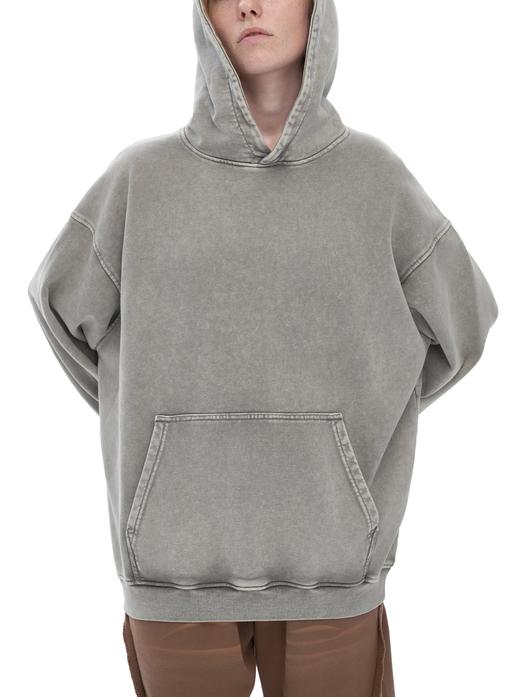 Saved By Grace Snow Washed Loose Cotton Hoodie