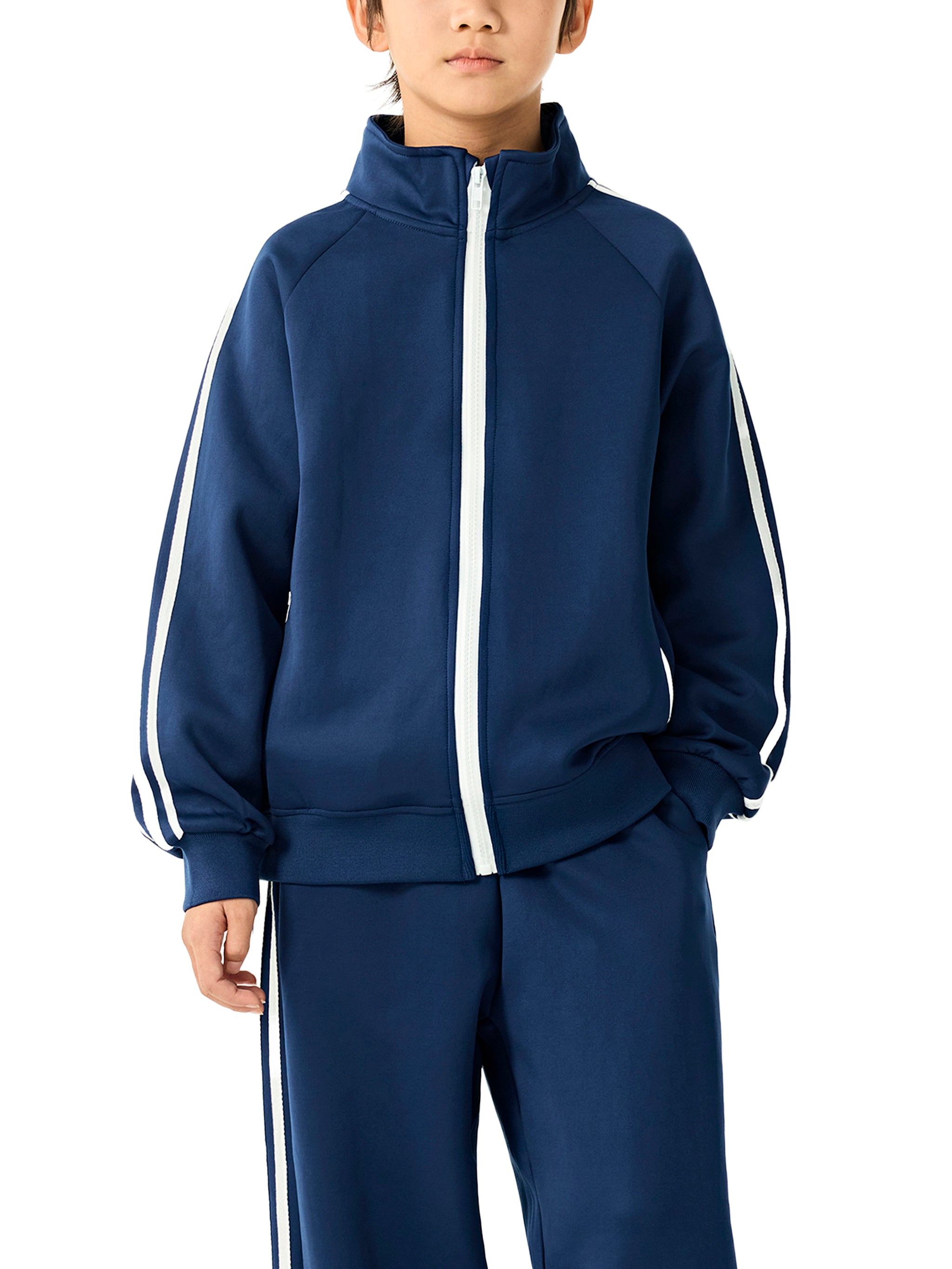 ROC Crest Kids’ Contrast Tape Coach Jacket